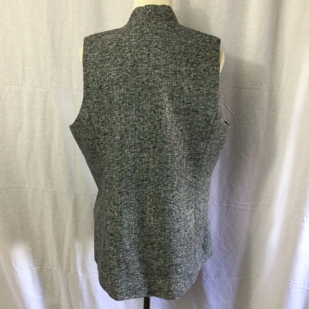 Chico's Fully Lined Button Front Metallic Thread … - image 4